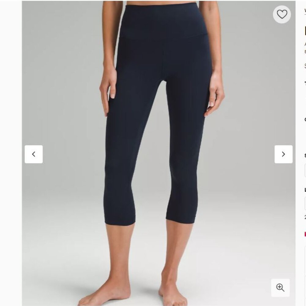 lululemon Align™ High-Rise Crop in NAVY 21"
